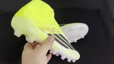 Men's Adidas F50+ Elite Mid FG Football Boots - Yellow/Black/Red