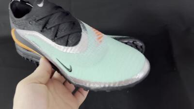 Men's Nike Phantom 6 Elite TF Football Shoes - Jade/Silver/Black