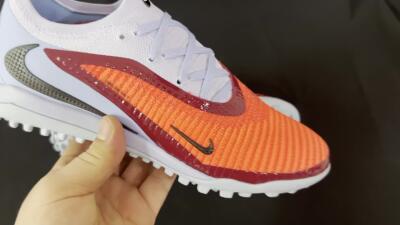 Men's Nike Phantom 6 Elite TF Football Shoes - Red/Jade/Black