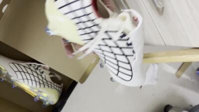 Men's Adidas F50 Elite FG Football Boots - Cream/Fiery Red/Deep Black