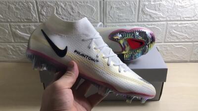 Men's Nike Phantom GT 2 Elite DF FG Football Boots - White/Yellow/Black