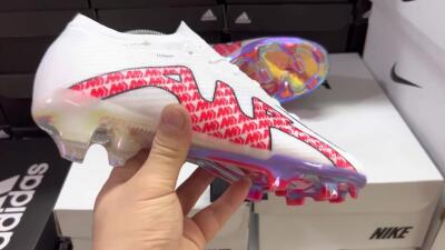 Men's Nike Air Zoom Mercurial Vapor 15 Elite FG Football Boots - White/Red