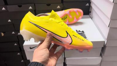 Men's Nike Air Zoom Mercurial Vapor 15 Elite FG Football Boots - Yellow/Pink