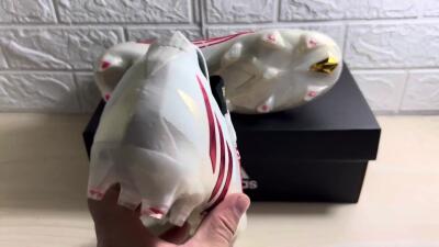 Men's Adidas Predator Edge.1 Low FG Football Boots - White/Red