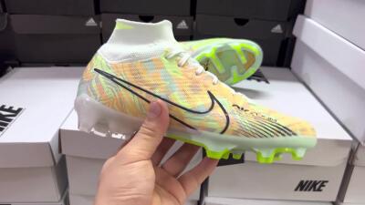 Men's Nike Air Zoom Mercurial Superfly 9 Elite FG Football Boots - Blue/Green