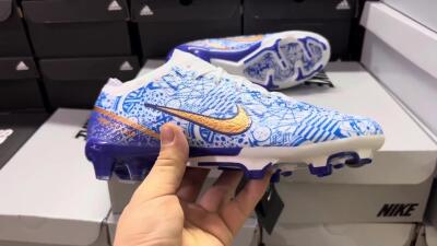 Unisex Nike Air Zoom Mercurial Vapor 15 Elite FG Football Boots - Blue/White/Red