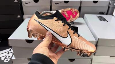 Men's Nike Air Zoom Mercurial Vapor 15 Elite FG Football Boots - Gold/White/Black