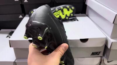 Unisex Nike Air Zoom Mercurial Vapor 15 Elite AG Football Boots - Black