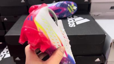 Men's Adidas Predator FIFA World Cup Qatar 2022 Edge+ FG Football Boots - White/Red/Blue