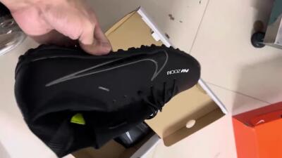 Men's Nike Mercurial Vapor 15 Elite TF Football Shoes - Black