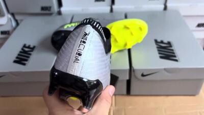 Men's Nike Air Zoom Mercurial Vapor 15 Elite FG Football Boots - Silver/Green