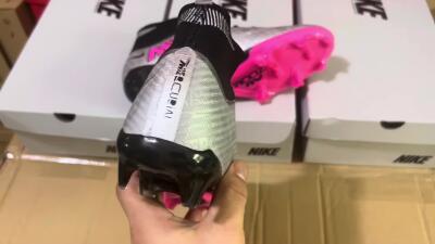 Men's Nike Air Zoom Mercurial Superfly 9 Elite FG Football Boots - Silver/Pink/Black