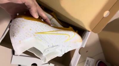 Men's Nike Air Zoom Mercurial Vapor 15 Elite FG Football Boots - White/Gold