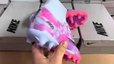 Unisex Nike Air Zoom Mercurial Superfly 9 Elite AG Football Boots - Blue/Purple/Pink
