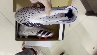 Men's Adidas Predator Freak+ FG Football Boots - Silver/Black/Blue/Red