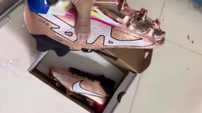 Unisex Nike Air Zoom Mercurial Vapor 15 Elite FG Football Boots - Gold/White/Black