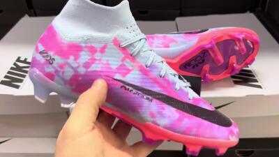 Unisex Nike Air Zoom Mercurial Superfly 9 Elite FG Football Boots - Blue/Purple/Pink