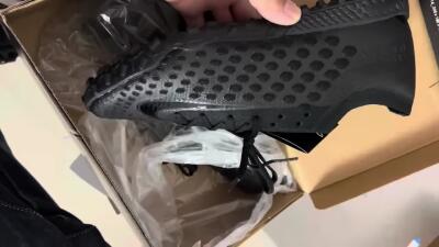 Men's Nike Phantom Ultra Venom TF Football Shoes - Black/White