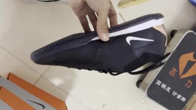 Men's Nike Air Zoom Mercurial Vapor 15 Elite IC Football Shoes - Black/White