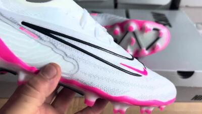 Men's Nike Phantom GX Elite FG Football Boots - White/Pink/Black