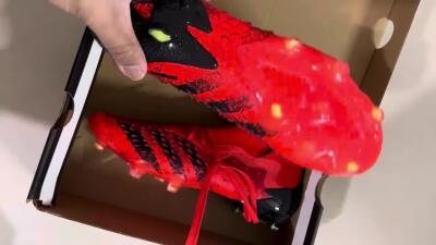Unisex Adidas Predator Freak.1 FG Football Boots - Red/Black