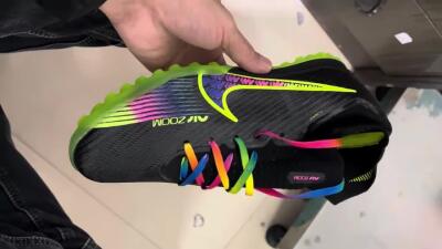 Unisex Nike Air Zoom Mercurial Superfly 9 Elite TF Football Shoes - Black/Green/Pink