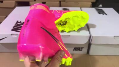Unisex Nike Zoom Superfly 9 Elite SE AG Football Boots - Pink/Green