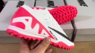 Unisex Nike Mercurial Vapor 15 Elite TF Football Shoes - White/Black/Red