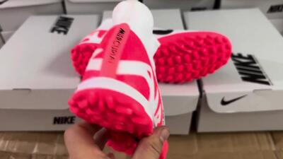 Unisex Nike Mercurial Superfly 9 Elite TF Football Shoes - White/Black/Red