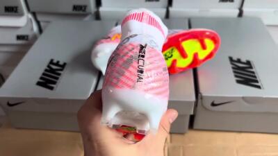 Unisex Nike Air Zoom Mercurial Superfly 9 Elite FG Football Boots - White/Orange/Sliver