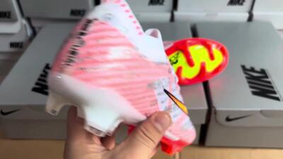 Unisex Nike Air Zoom Mercurial Vapor 15 Elite FG Football Boots - White/Orange/Sliver