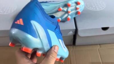 Men's Adidas X Speedportal.1 FG Football Boots - Blue/Silver/Jade