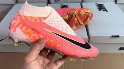 Men's Nike Phantom GX Elite DF FG Football Boots - Orange/Black/Sliver