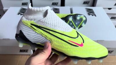 Men's Nike Phantom GX Elite DF FG Football Boots - Green/Black/White