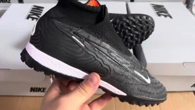 Unisex Nike Phantom GX Elite DF Link TF Football Shoes - Black/White