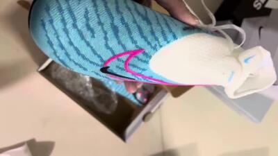 Men's Nike Phantom GX Elite DF AG Football Boots - Blue/Black/White/Pink