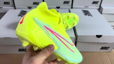 Unisex Nike Phantom GX Elite DF FG Football Boots - Blue/Green/Pink