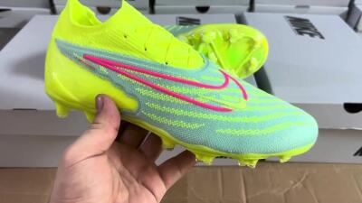 Unisex Nike Phantom GX Elite FG Football Boots - Blue/Green/Pink