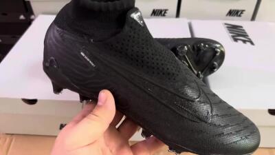 Unisex Nike Phantom GX Elite DF Link FG Football Boots - Black/White/Black