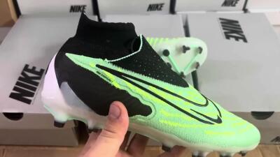 Unisex Nike Phantom GX Elite DF FG Football Boots - Green/Black/White