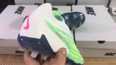 Unisex Nike Phantom GX Elite FG Football Boots - Green/White/Blue