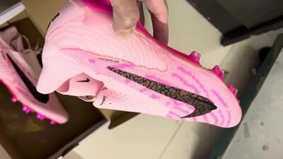 Unisex Nike Phantom GX Elite FG Football Boots - Pink/Black/Gold