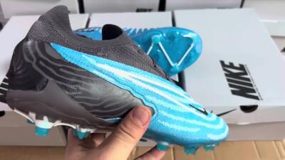 Unisex Nike Phantom GX Elite FG Football Boots - Blue/White/Black