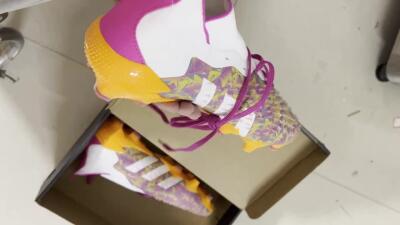 Men's Adidas Predator Freak.1 FG Football Boots - White/Pink/Orange