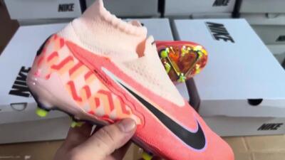 Unisex Nike Phantom GX DF Elite FG Football Boots - Orange/Black/Purple