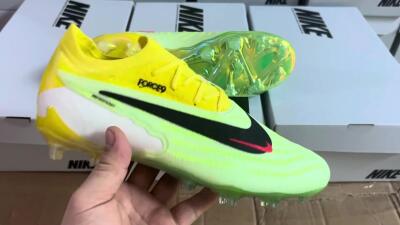 Unisex Nike Phantom GX Elite FG Football Boots - Yellow/Green/Black/Red