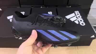 Men's Adidas X Speedportal .1 2022 World Cup FG Football Boots - Black/Blue