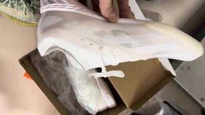 Men's Adidas X Crazyfast.1 IC Football Shoes - White/Silver