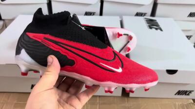 Men's Nike Phantom GX Elite FG Football Boots - Red/Black/White
