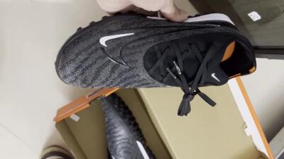 Men's Nike Phantom GX Elite TF Football Shoes - Black/White/Grey